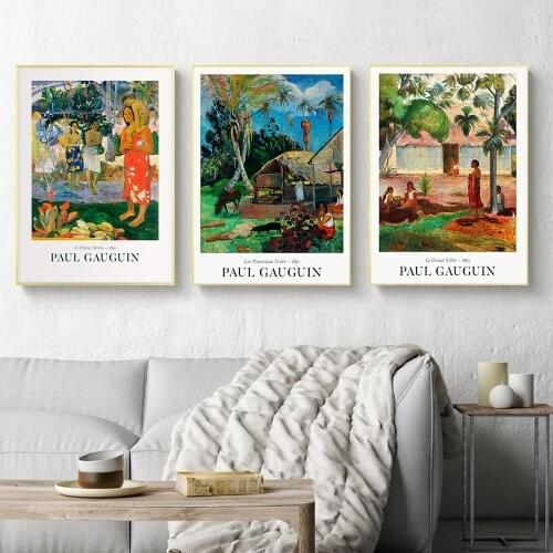 French Impressionist Painter Paul Gauguin Wall Art Canvas Painting Nordic Poster Prints Wall Picture for Living room Home Decor