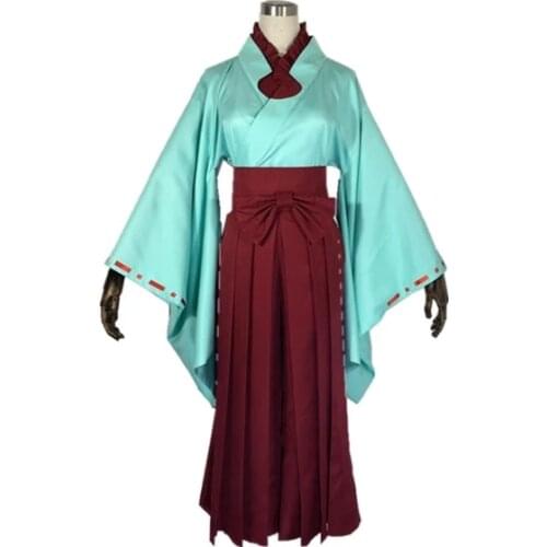 Jibaku Shounen Hanako Kun Toilet-Bound Hanako-kun Akane Aoi Cosplay Costume Kimono Uniforms Wig Shoes Headwear For Halloween