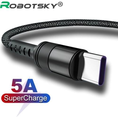5A Type-C Quick Charging Cable Data Transmission USB-C Cable High Current Fast Charger Line for Huawei Mate 9 Pro Xiaomi Mi8