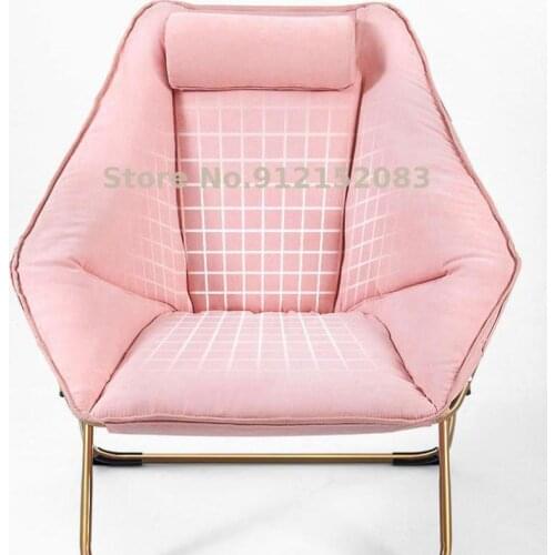 Creative lazy sofa simple bedroom small sofa single leisure home chair small apartment balcony folding deck chair