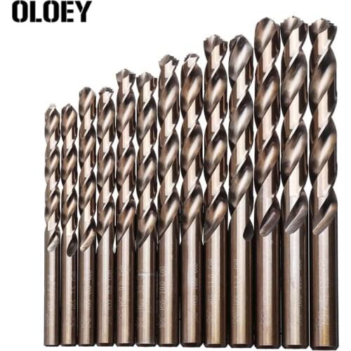 M42 HSS Twist Drill Bit Set 3 Edge Head 8% High Cobalt Drill Bit for Stainless Steel Wood Metal Drilling 25pcs drill set