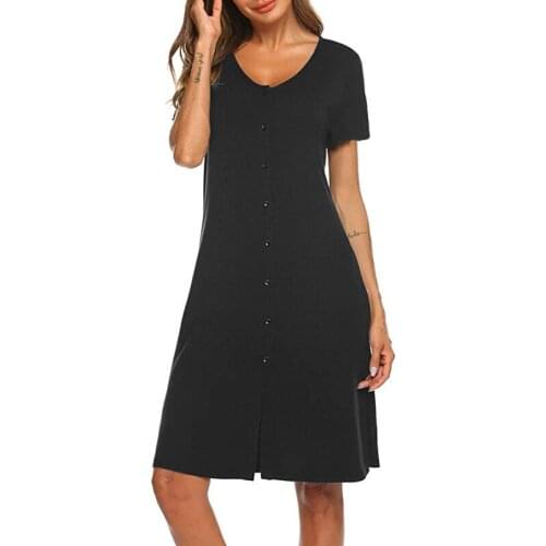 Casual Summer Womens Pajamas Comfortable Dressing Gowns for Women Fashion Split Pajamas Sextant Simple Lingerie Robe