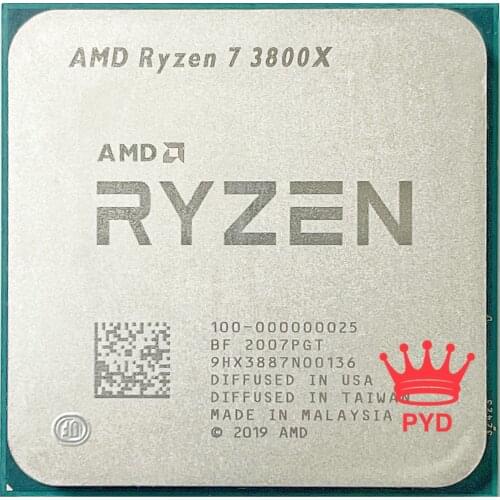 AMD Ryzen 7 3800X R7 3800X 3.9 GHz Eight-Core Sixteen-Thread CPU Processor 7NM L3=32M 100-000000025 Socket AM4