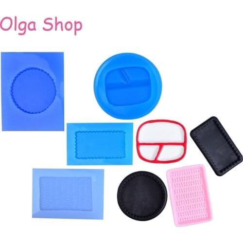 PYL241,PYL475,PYL530,PYL531 Plate Large Tray Pie Dish Silicone Mold Resin Dollhouse Food Cake Craft Resin Polymer Clay Mould