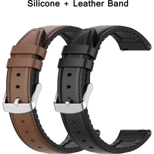 Leather Gear S3 frontier strap For Samsung Galaxy watch 46mm 22mm watch band correa amazfit gtr 47mm 47 huawei watch gt strap