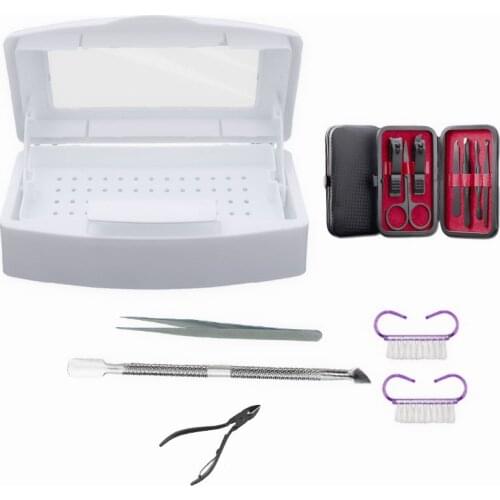 Nail Tools Sterilizer Tray Sterilization Box Disinfection Container Manicure Tools for Health Salon Nails Accessoires Tools Kit