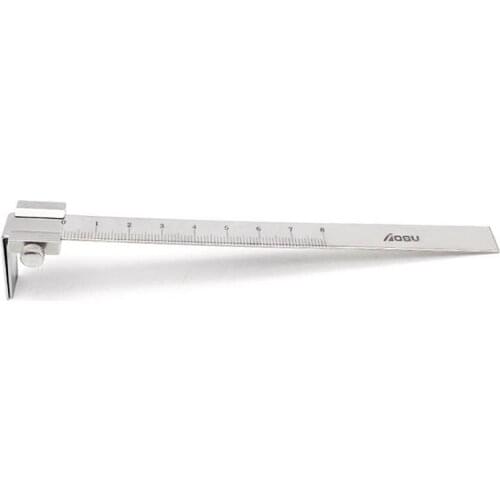 Dental Vertical Stainless Steel Measuring Ruler Oral Measurement Tool Vertical Distance Measuring Caliper