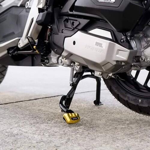 T6061 Aluminum Alloy Motorcycle Kickstand Pad Support Kickstand Pad Kickstand Extender Foot Side Stand for ADV150 NSS350 PCX150