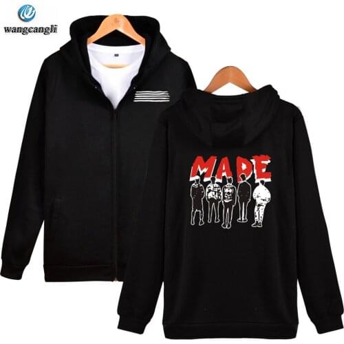 Bigbang Made big bang zipper Hoodies men/women korean kpop hoodie sweatshirts winter harajuku Jacket coat moletom feminino