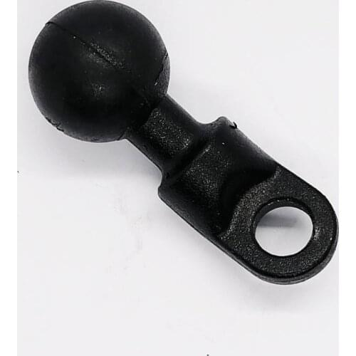 Aluminum Alloy Mini Motorcycle Mount Angled Mirror Base with 10mm Hole & 1 inch Ball