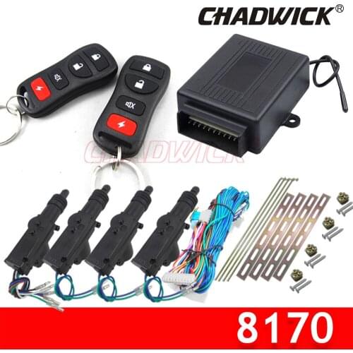 DC 12V Universal Car remote control Central door lock with Actuator kit Auto keylss entry Locking System Motor CHADWICK 8170