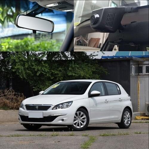 BigBigRoad For Peugeot 308s Video Recorder Car Wifi DVR Hidden installation Wide Angle fhd 1080P Dash Cam