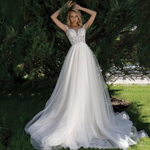 Eightree Boho Wedding Dresses V Neck A Line Lace Appliques Beach Vintage Bridal Gowns Custom Bohemian Wedding Dresses Plus Size