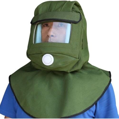 Safety Sandblast Helmet Sand Blast Hood Protector Mask for Sandblasting Grinding