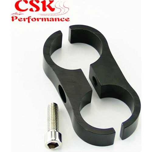 1pcs AN12 24mm Braided Hose Separator Clamp Fitting Adapter Bracket Black/Blue/Silver