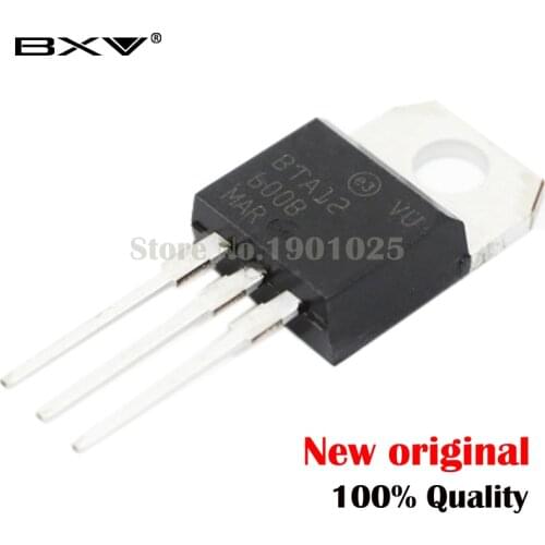 10pcs BTA12-600B BTA12 BTA12-600 Triacs 12 Amp 600 Volt TO-220 new original IC