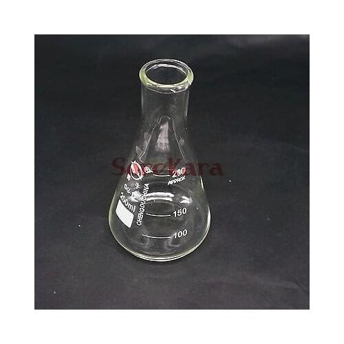 200ml Narrow Neck Borosilicate Glass Conical Erlenmeyer Flask For Chemistry Laboratory