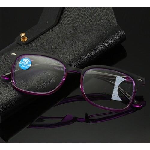2019 Leesbril Retro Look Far And Near Anti-blue Women Progressive Multifocal Reading Glasses +0.75 +1.25 +1.5 +2.00 +1.75 To +4