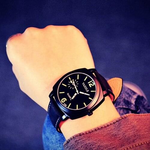 2020 Yazole Watch Korean Mens Luminous Watches Fashion Minimalist Personality Students Watch Quartz Watch Relogio Masculino