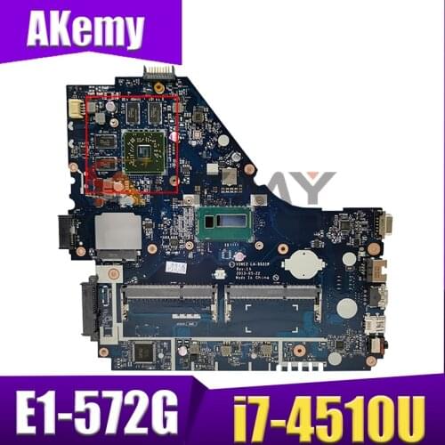 Akemy Laptop motherboard For ACER Aspire i7-4510U Mainboard LA-9531P SR1EB 216-0841027 DDR3