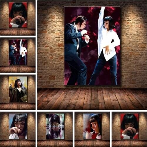 Pulp Fiction Quentin Tarantino Diamond Painting Crystal Art Full Drill Cross Stitch Kit Mosaic Rhinestone Embroidery Home Decor