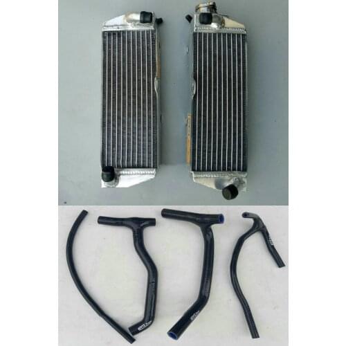 Aluminum Radiator + Silicone Hose For Husqvarna TC/TE610 95-08;TE410 95-01;TE570/TC570/SMR570 01-04 SM610R SM610S TE410E TE610E