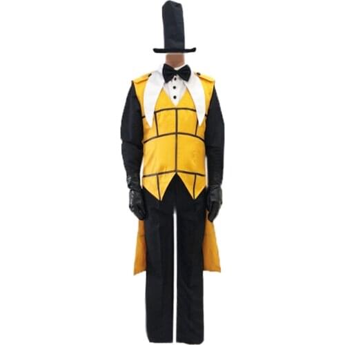 Anime! Bill Cipher Uniform Cosplay Costume Mystery Attack Outfit Bill and Will Halloween Funny Suit