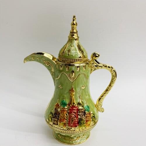 Russian Style Toothpick Holder Harbin Tourist Souvenirs Popular Personality Creative Living Room Box Metal White Castle