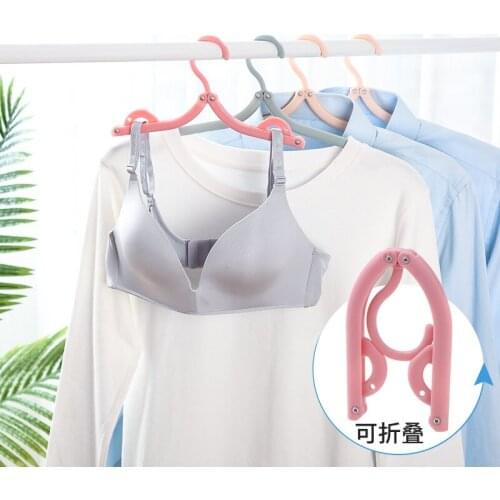 Travel Portable Folding Clothes Hanger Multifunction Magic Stretch Drying Rack Home Wardrobe Storage Rack