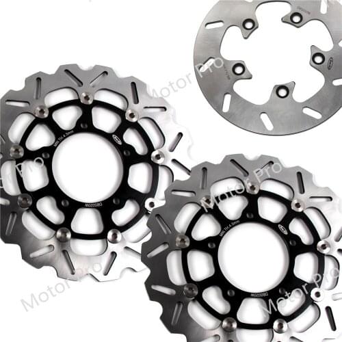 GSXR750 2006 2007 For Suzuki GSXR GSX R GSX-R 750 Front Rear Brake Disc Disk Rotor Kits GSXR600 600 GSXR1000 1000 05-08 BLACK