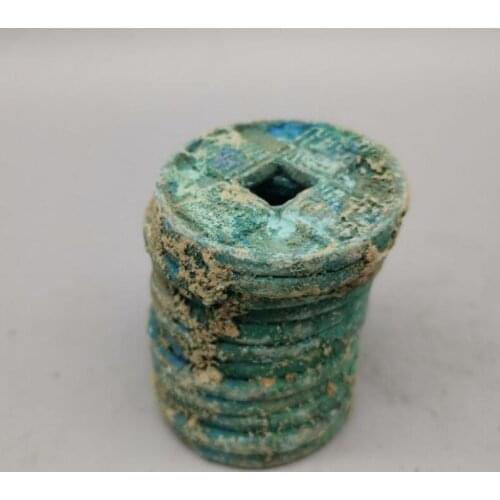 China archaize copper Ancient coins crafts statue