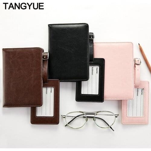 Leather Passport Cover on The Passport Holder Travel Womens ID Credit Card Rfid Protection Men Case for Passport Wallet Pasport