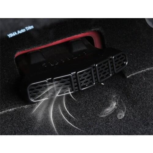 Lapetus Auto Styling Seat Under Heat Floor Air Conditioning AC Vent Outlet Cover Trim Fit For Jeep Renegade 2015 - 2020 Plastic