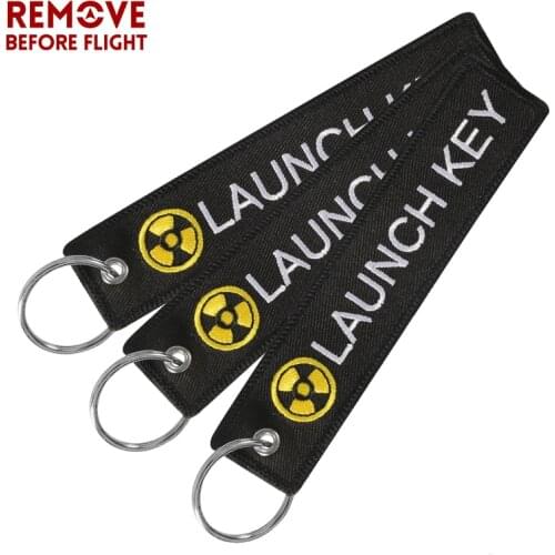 Fashion Launch Keychains Bijoux Key Chains for Cars Motorcycles Gifts Key Tag Embroidery Key Fobs Launch Keychain Jewelry 3 PCS