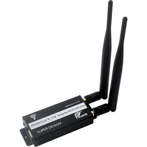 NGFF (M.2) B-key to USB 3.0 Adapter With SIM card Slot for WWAN/LTE/3G/4G Module