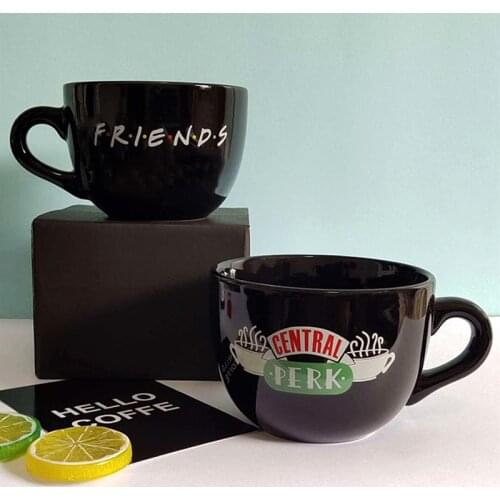 New Friends TV Show Series Central Perk Coffee Ceramic Cup 650mL Friends Central Perk Cappuccino Mug Anniversary Gift for Friend
