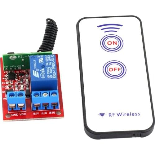 One Channel 12V RF Wireless Relay Module With Remote Control Self-lock Remote controller