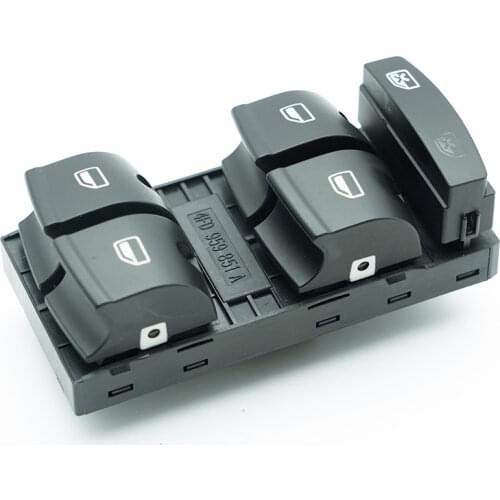 Electric Power Window Master Control Door Switch For Audi A6 A3 A4 S4 RS4 B6/B7 A6 S6 RS6 C6 an Q7 Quattro 4FD959851A New Black