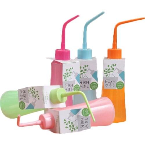 Succulent Watering Bottle Plastic Spray Squeeze Can Bend Mouth For Plants Orchids Gardening Tools