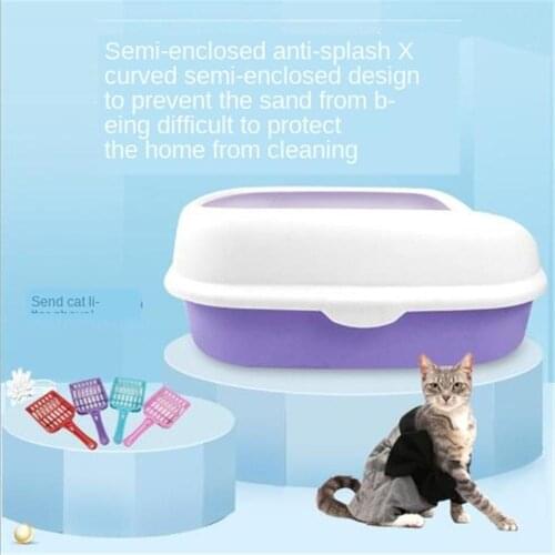 Toilet Bedpan Cat Litter Box Cat Dog Tray Toilet Supply Teddy Anti-Splash Pet Dog Toilette Puppy Indoor Home Plastic Sandbox