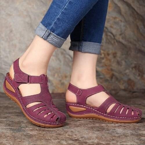 Women Sandals New Summer Shoes Woman Plus Size 44 Heels Sandals For Wedges Chaussure Femme Casual Gladiator Sandalen Dames