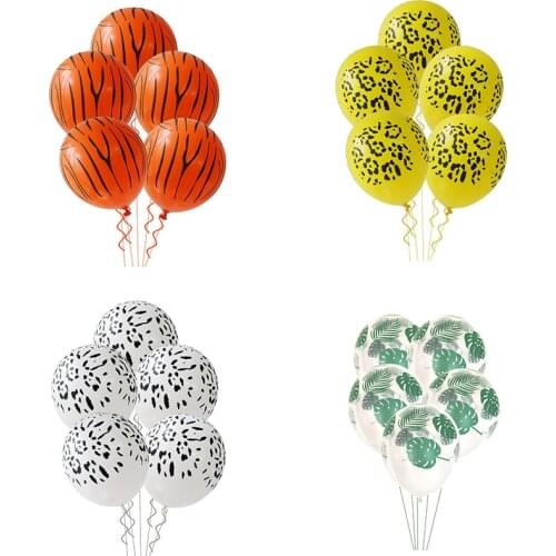 10/20/30pcs Animal Claw Print Latex Balloons Birthday Party Decorations Kids Jungle Party Animal Balloon Boy 1st Birthday Ballon