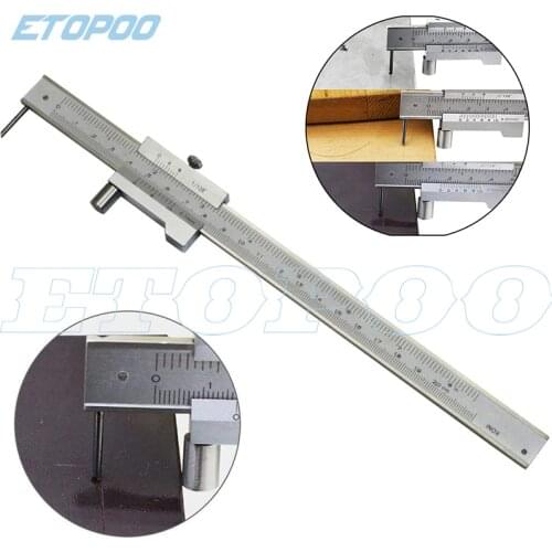 Parallel crossed caliper 0-200mm 300mm 500mm stainless steel parallel vernier caliper Marking caliper gauge with Carbide scriber