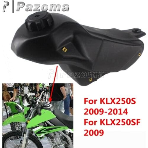 Pit Dirt Bike Motorcycle Fuel Gas Tank MX Motocross Enduro Plastic Petrol Oil Fuel Tank For Kawasaki KLX250S 09-14 KLX250SF 2009