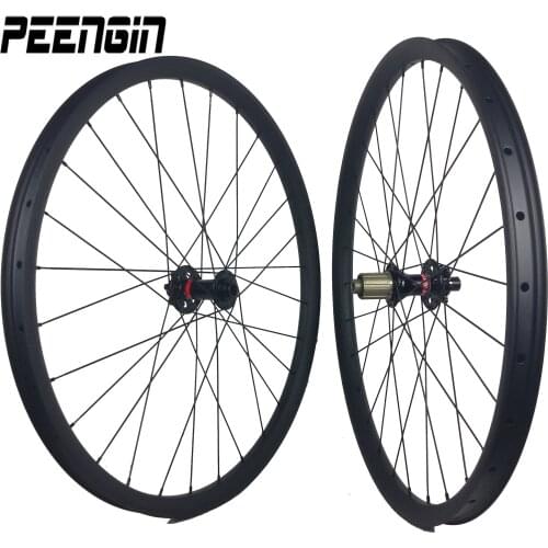 Carbon 35mm width 30mm depth UD/3K/12K weave matt glossy tubeless tire 29er/27.5inch mtb bike racing/training bicycle CN wheels