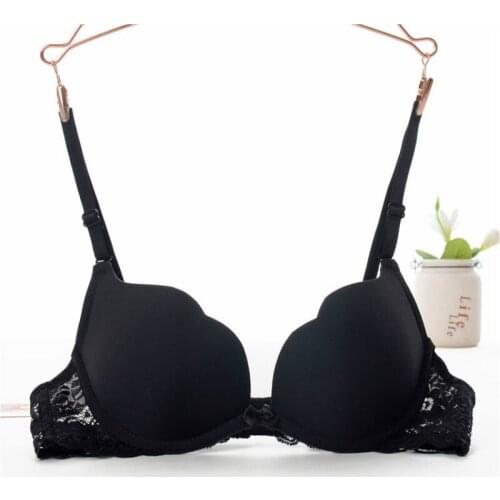 Yasemeen Super Push Up Gather Lace Bras Padded Underwire Brassiere for Lady A/B Cup Small Chest for Young Girls Underwear Bras