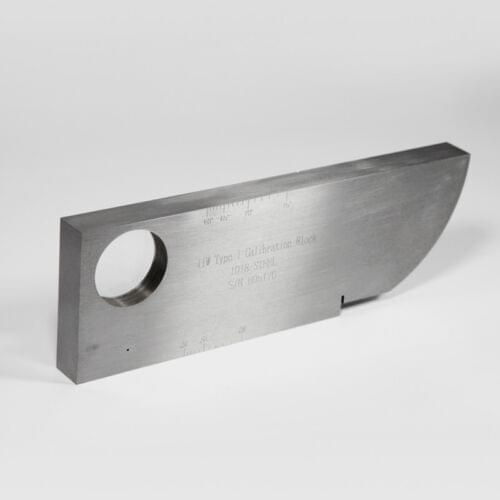 IIW-TYPE 1 No.1 V1 Angle Beam ultrasonic Calibration 1018 steel test Block