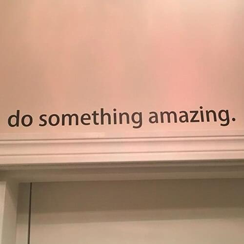 1Pc Do Something Amazing Wall Art Decal Living Room Bedroom Wall Sticker Decor