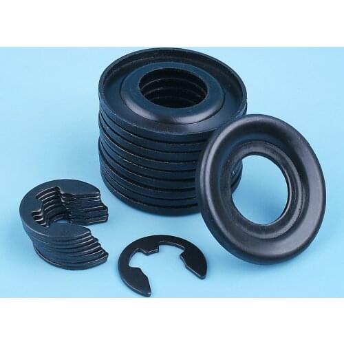 10Set Clutch Washer E-Clip For HUSQVARNA 362 365 371 372 385 390 570 575 576 XP Jonsered 2171 2165 Chainsaw Replace 503 75 24-01