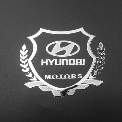 2pcs 3D Metal Car Styling Side Door Badge Stickers Side Window Emblem Decals For Hyundai Tucson Solaris I30 Creta Ix35 I40 IX20